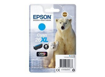 Tusz oryginalny Epson 26XL [T2632] [C13T26324012] [Niebieski]