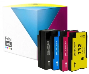 Tusze zamienniki HP 712 [CMYK] zestaw marki Print.ink