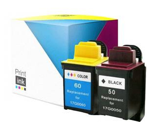 Tusze zamienniki Lexmark 50 + 60 [CMYK] zestaw marki Print.ink