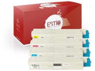 Tonery zamienniki OKI 4649060P [CMYK] zestaw marki Estio