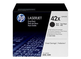 Toner oryginalny HP 42X [Q5942XD] [Czarny] [Dwupak]
