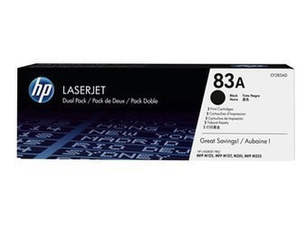 Toner oryginalny HP 83A [CF283AD] [Czarny] [Dwupak]