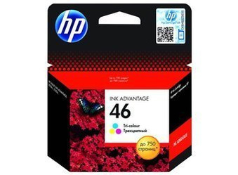 Tusz oryginalny HP 46 [CZ638AE] [Trójkolorowy]