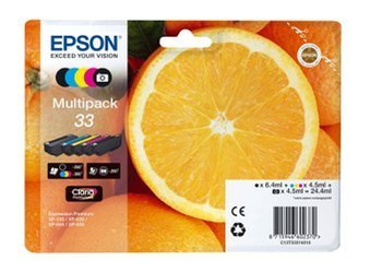 Tusze oryginalne Epson 33 [T3337] [C13T33374010] [CMYK] [Zestaw]