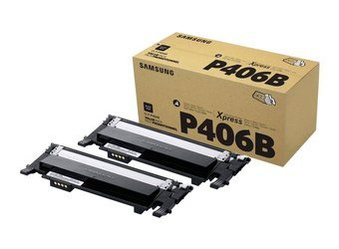 Toner oryginalny Samsung CLT-P406B [SU374A] [Czarny] [Dwupak]