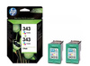 Tusz oryginalny HP 343 [CB332EE] [Trójkolorowy] [Dwupak]