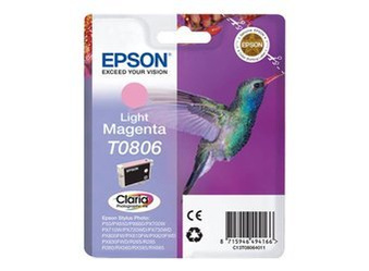 Tusz oryginalny Epson T0806 [C13T08064011] [Jasna Magenta]