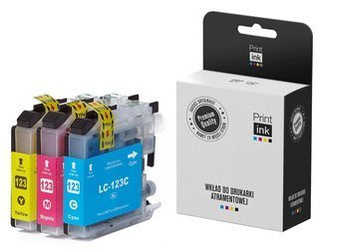 Tusze zamienniki Brother LC123RBWBP [CMY] [Trzypak] marki Print.ink