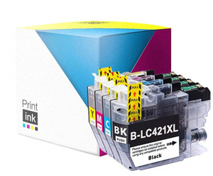 Tusze zamienniki Brother LC421XLVAL [CMYK] zestaw marki Print.ink