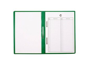 Skoroszyt Akt Osobowych Biurfol PVC z Perforacją Zielony