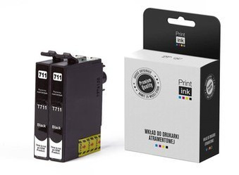Tusz zamiennik Epson T0711H [C13T0711H4010] [Czarny] [Dwupak] marki Print.ink