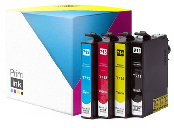 Tusze zamienniki Epson T0715 [C13T07154010] [CMYK] zestaw marki Print.ink