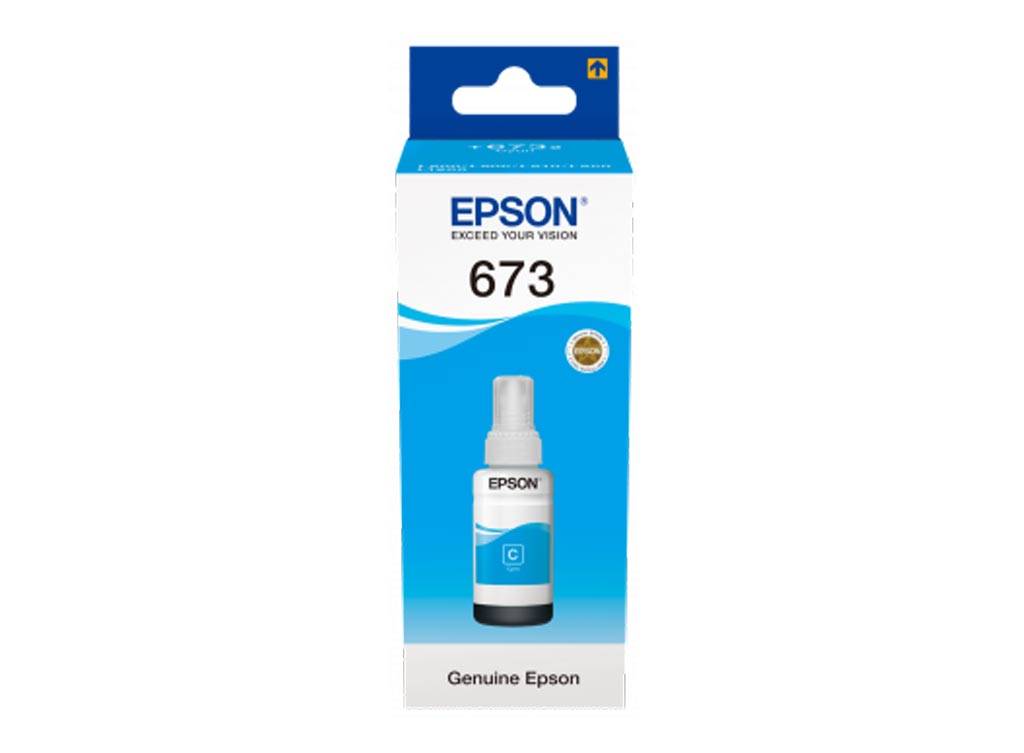 Tusz Oryginalny Epson T6732 Ecotank L800 L805 L810 L1800 Niebieski Pl 7370